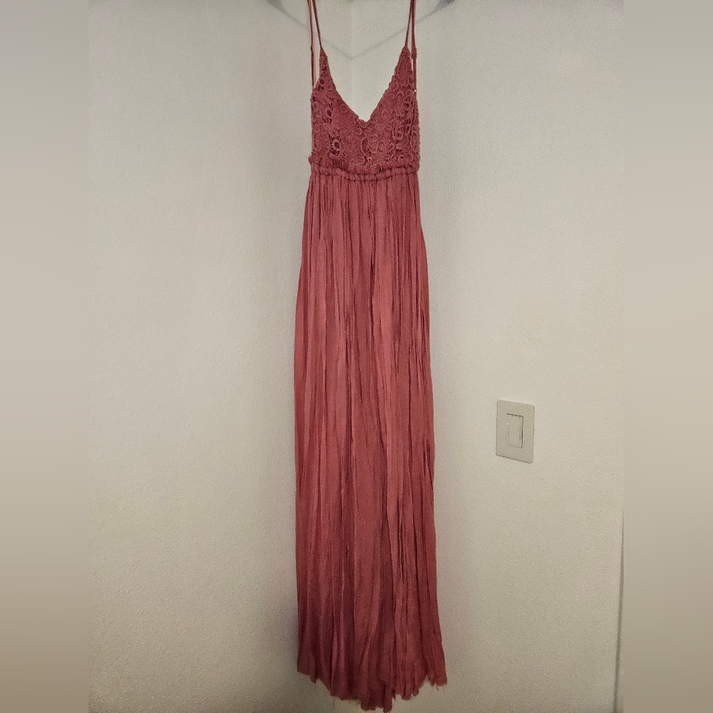 NEW NWT | Dress Day - Pink Lace Maxi Dress | Large